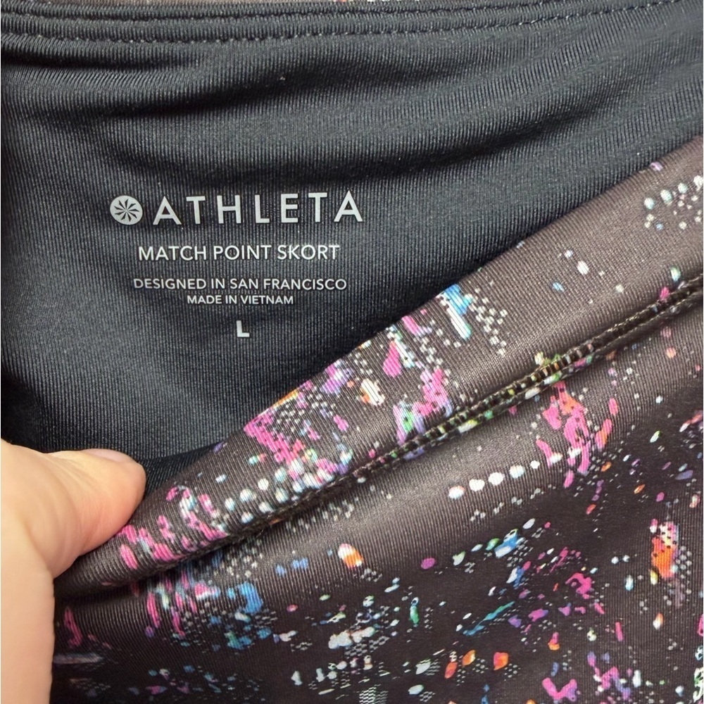 Athleta NWT Match Point Printed Skort in Supersonic | Size Large - Picture 8 of 8
